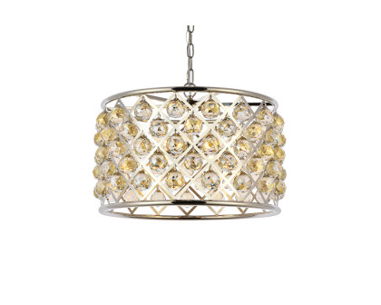 Elegant Urban Classic Madison Collection Pendant Lamp - Polished Nickel/Gold, L 20" (1206D20PN-GT-RC)