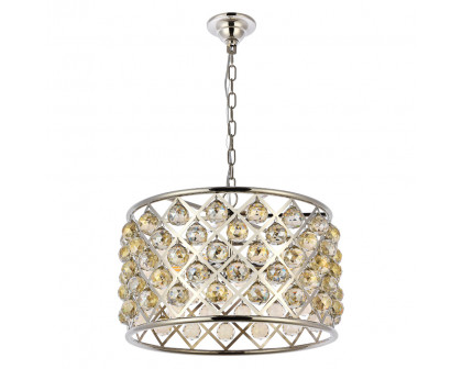 Elegant Urban Classic Madison Collection Pendant Lamp - Polished Nickel/Gold, L 20" (1206D20PN-GT-RC)