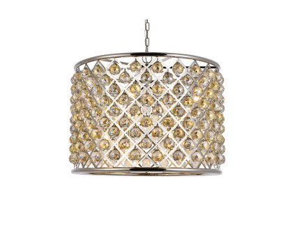 Elegant Urban Classic Madison Collection Pendant Lamp - Polished Nickel/Gold, L 27.5" (1206D27PN-GT-RC)