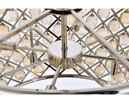 Elegant Urban Classic Madison Collection Pendant Lamp - Polished Nickel/Gold, L 27.5" (1206D27PN-GT-RC)