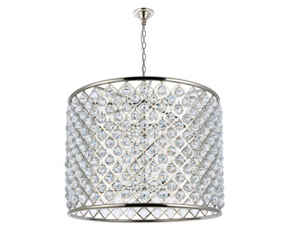 Elegant Urban Classic Madison Collection Pendant Lamp - Polished Nickel, L 35.5" (1206D35PN-RC)