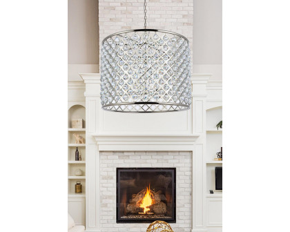 Elegant Urban Classic Madison Collection Pendant Lamp - Polished Nickel, L 35.5" (1206D35PN-RC)