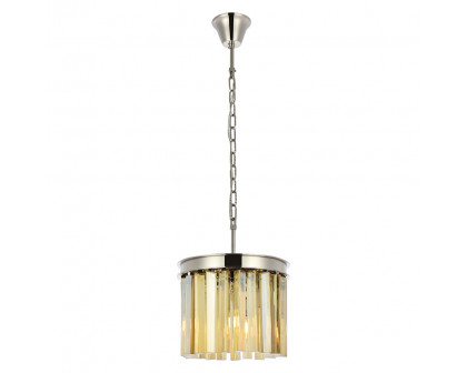 Elegant - Crystal Prism 6 Light Round Chandelier