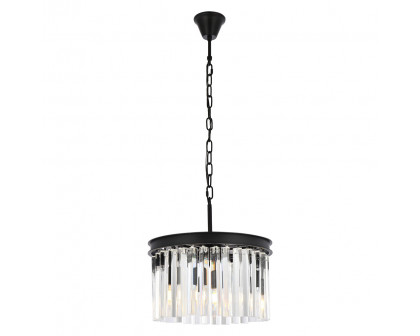 Elegant - Crystal Prism 6 Light Round Chandelier