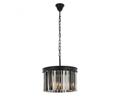 Elegant - Crystal Prism 6 Light Round Chandelier