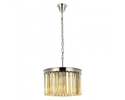 Elegant - Crystal Prism 6 Light Round Chandelier