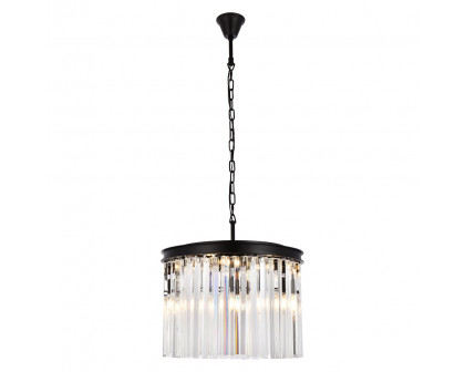 Elegant - Crystal Prism 6 Light Round Chandelier