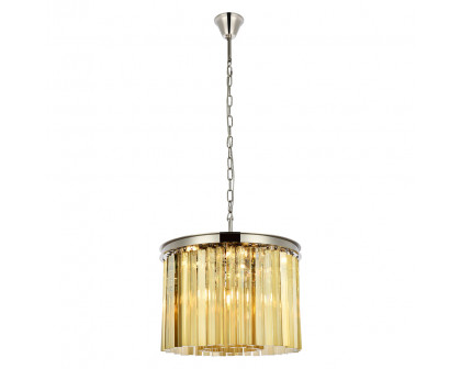 Elegant - Crystal Prism 6 Light Round Chandelier