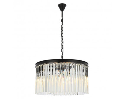 Elegant - Crystal Prism 6 Light Round Chandelier