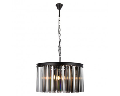 Elegant - Crystal Prism 6 Light Round Chandelier