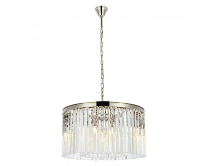 Elegant - Crystal Prism 6 Light Round Chandelier