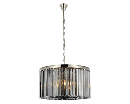 Elegant - Crystal Prism 6 Light Round Chandelier