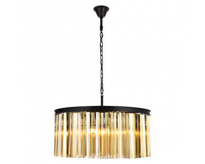 Elegant - Crystal Prism 6 Light Round Chandelier