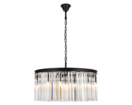 Elegant - Crystal Prism 6 Light Round Chandelier