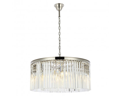 Elegant - Crystal Prism 6 Light Round Chandelier