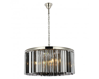 Elegant - Crystal Prism 6 Light Round Chandelier