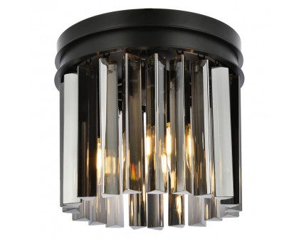 Elegant - Crystal Prism 6 Light Flush Mount