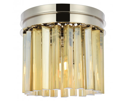 Elegant - Crystal Prism 6 Light Flush Mount