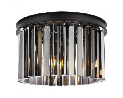 Elegant - Crystal Prism 6 Light Flush Mount