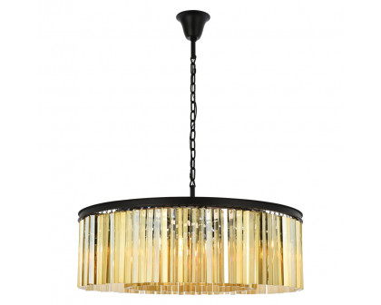 Elegant - Crystal Prism 6 Light Round Chandelier