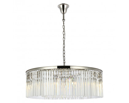 Elegant - Crystal Prism 6 Light Round Chandelier