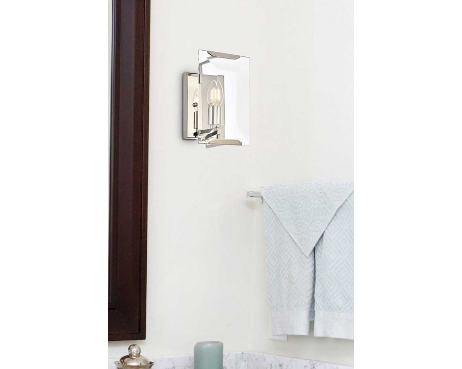 Elegant Urban Classic Monaco Collection Wall Sconce - Polished Nickel (1212W6PN)