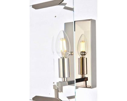 Elegant Urban Classic Monaco Collection Wall Sconce - Polished Nickel (1212W6PN)