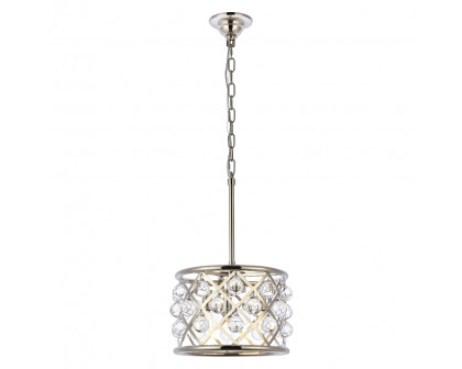 Elegant - Crystal Grid Hoop 3 Light Chandelier (PNT-1213D)