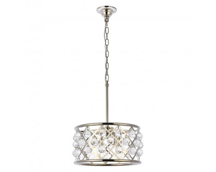 Elegant - Crystal Grid Hoop 3 Light Chandelier (PNT-1213D)