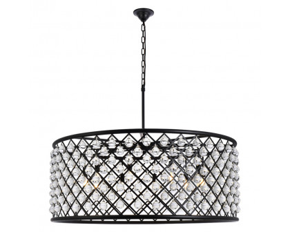 Elegant - Crystal Grid Hoop 3 Light Chandelier (PNT-1213D)