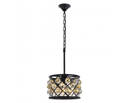 Elegant - Crystal Grid Hoop 3 Light Chandelier (PNT-1214D)