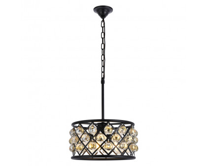 Elegant - Crystal Grid Hoop 3 Light Chandelier (PNT-1214D)