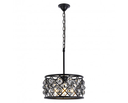 Elegant - Crystal Grid Hoop 3 Light Chandelier (PNT-1214D)