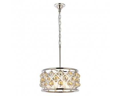 Elegant - Crystal Grid Hoop 3 Light Chandelier (PNT-1214D)