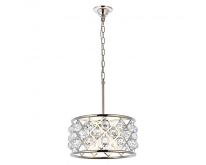 Elegant - Crystal Grid Hoop 3 Light Chandelier (PNT-1214D)