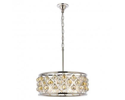 Elegant - Crystal Grid Hoop 3 Light Chandelier (PNT-1214D)