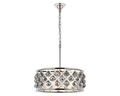 Elegant - Crystal Grid Hoop 3 Light Chandelier (PNT-1214D)