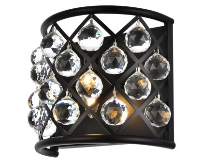 Elegant - Crystal Grid 1 Light Crystal Wall Sconce