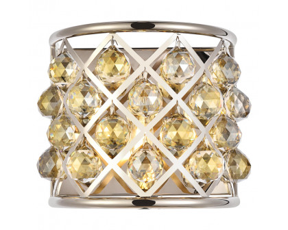 Elegant - Crystal Grid 1 Light Crystal Wall Sconce