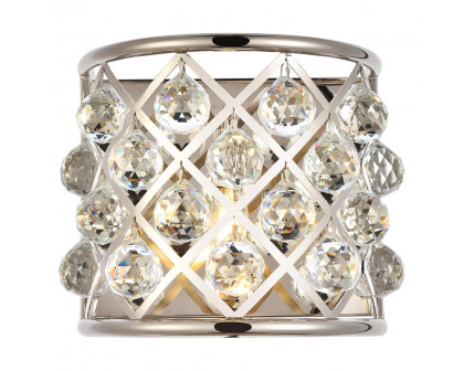 Elegant - Crystal Grid 1 Light Crystal Wall Sconce