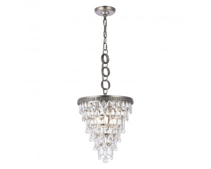 Elegant - Teardrop Glass Chandelier 3 Light