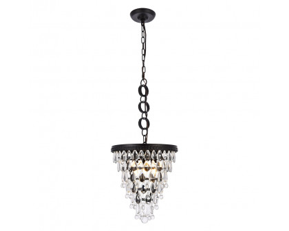 Elegant - Teardrop Glass Chandelier 3 Light