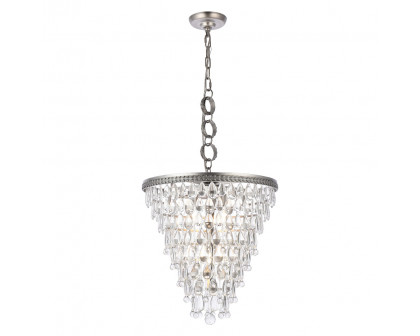 Elegant - Teardrop Glass Chandelier 3 Light