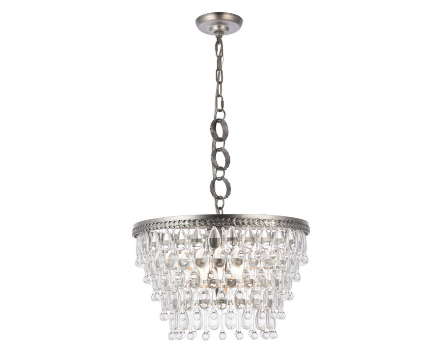 Elegant - Teardrop Glass Chandelier 3 Light