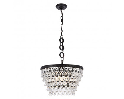 Elegant - Teardrop Glass Chandelier 3 Light