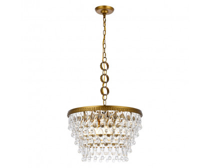 Elegant - Teardrop Glass Chandelier 3 Light