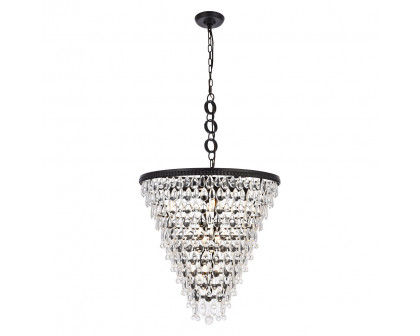 Elegant - Teardrop Glass Chandelier 3 Light