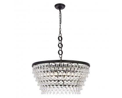 Elegant - Teardrop Glass Chandelier 3 Light