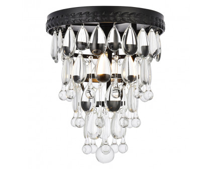 Elegant - Teardrop Glass Flushmount 3 Light