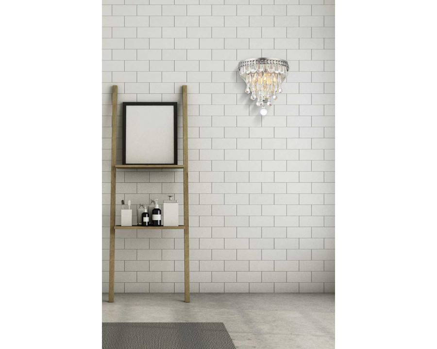 Elegant Wall Sconce - Antique Silver (1219W9AS-RC)